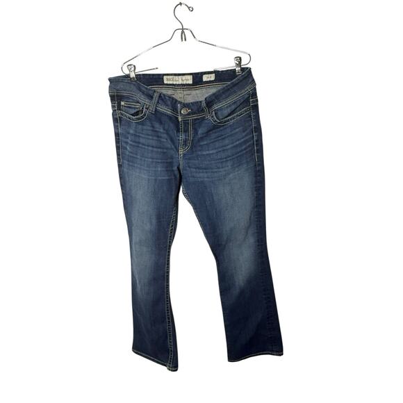 BKE Jeans Women’s 34R Payton Blue Denim Stretch Bootcut - Picture 1 of 4
